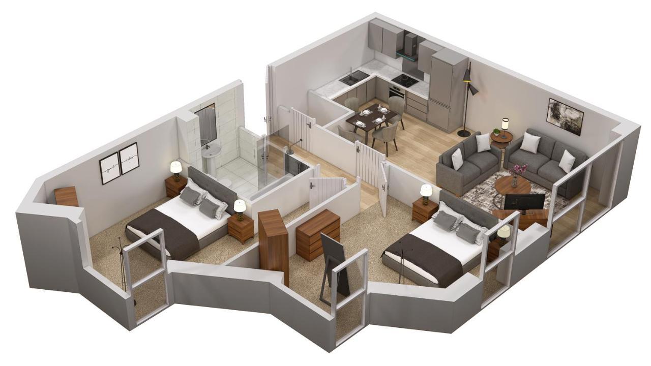 Southbank Leeds Apartment. New! With Free Parking ภายนอก รูปภาพ